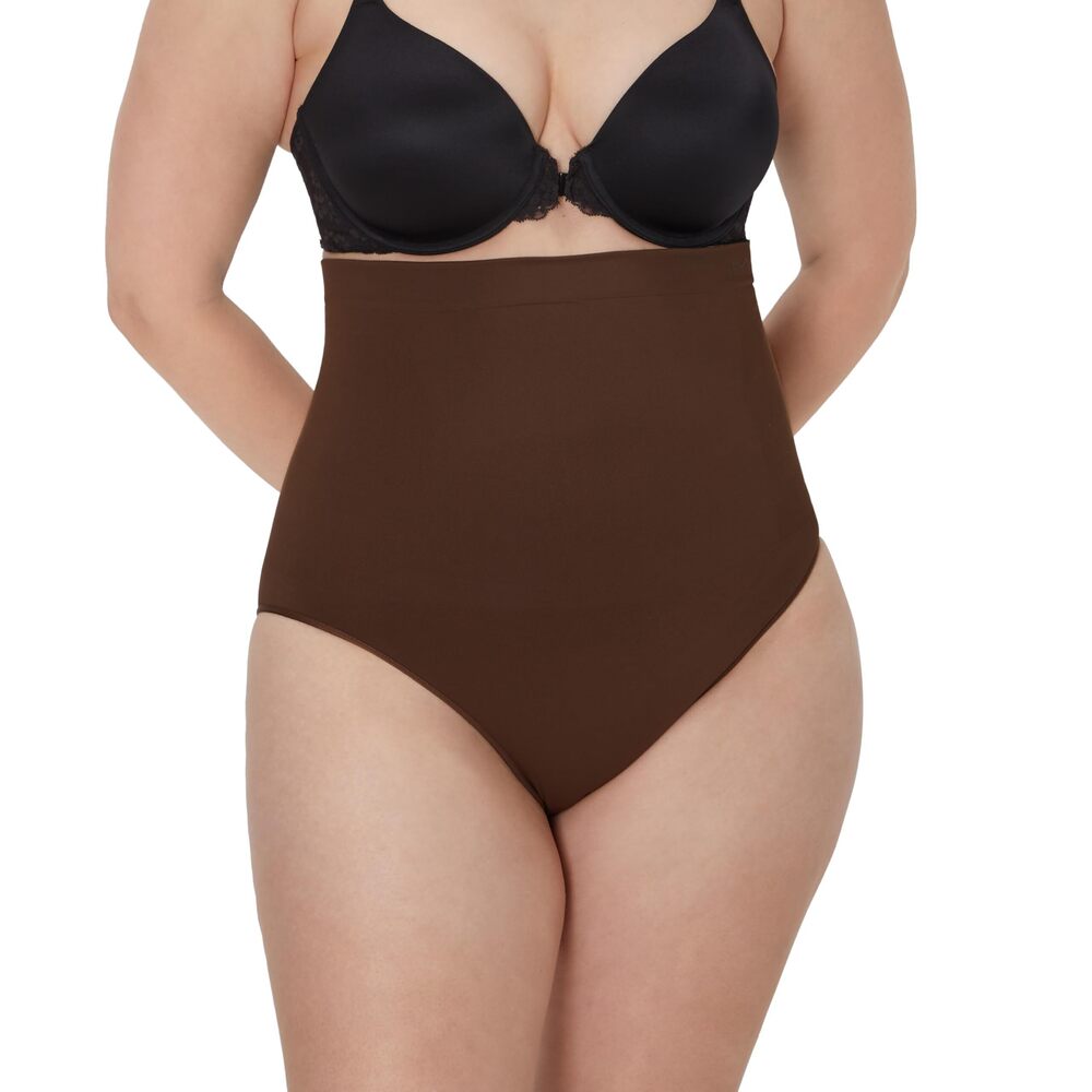 NWT Maidenform Seamless Tummy Control Shapewear Underwear Brief Brown M